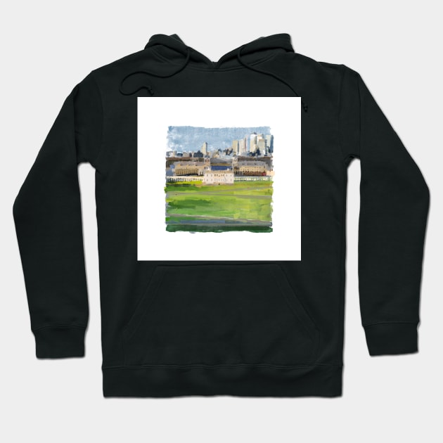 View from the Royal Observatory, Greenwich, London Hoodie by markvickers41